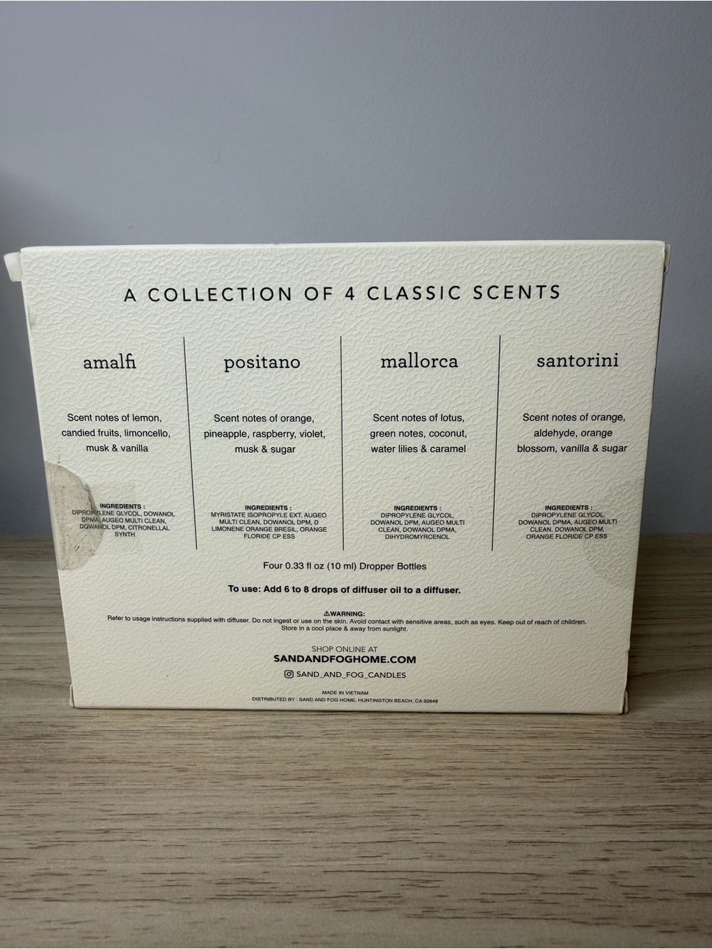 SAND + FOG European Beach Collection Diffuser Oils - Multi-Color Set - Picture 2 of 2